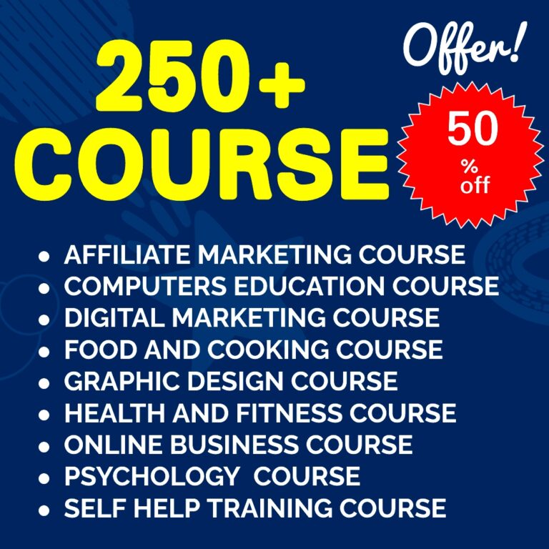 250 Plus Online Courses Bundle On Different Topics